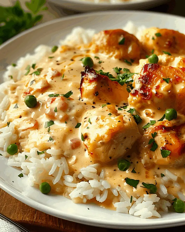 Creamy Smothered Chicken and Rice