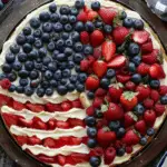 Easy American Flag Fruit Pizza