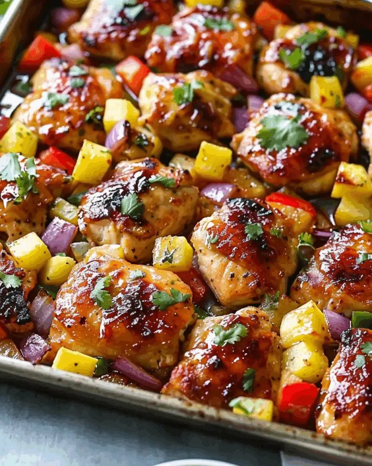 Hawaiian Chicken Sheet Pan