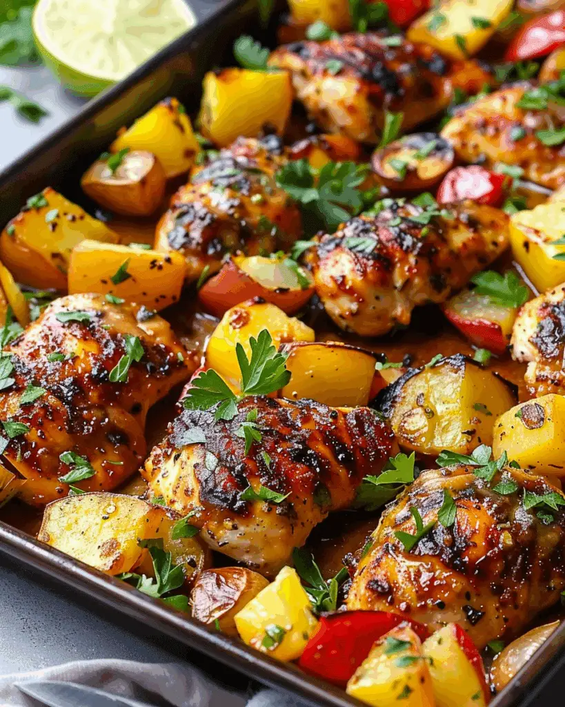 Hawaiian Chicken Sheet Pan