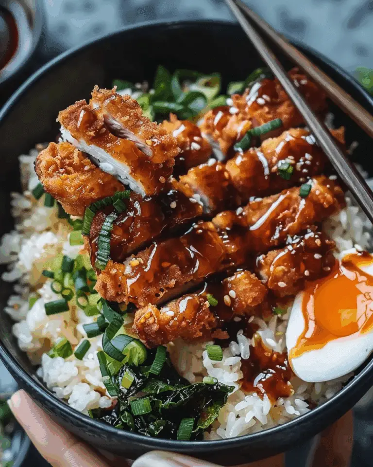 Japanese Katsu Bowls with Tonkatsu Sauce