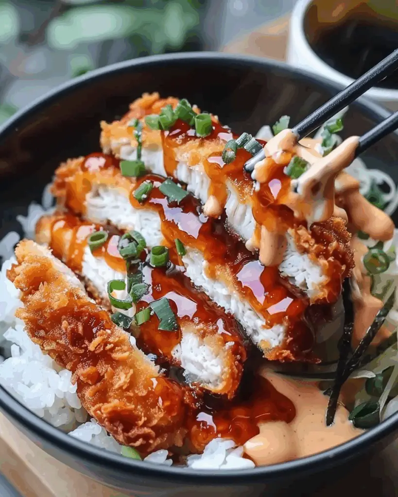 Japanese Katsu Bowls with Tonkatsu Sauce
