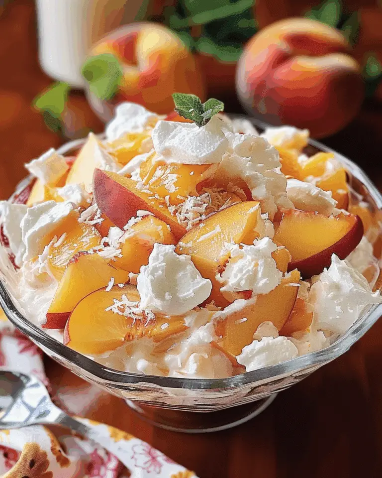 Peach Fluff Salad