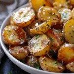 Roasted Garlic Butter Parmesan Potatoes