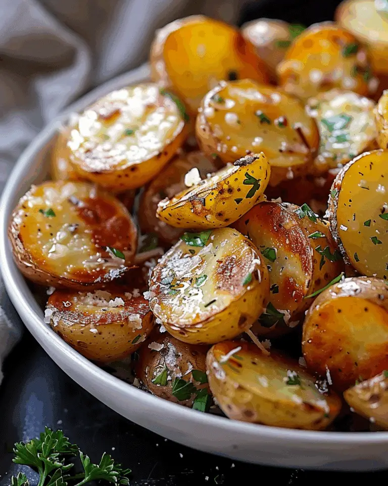 Roasted Garlic Butter Parmesan Potatoes