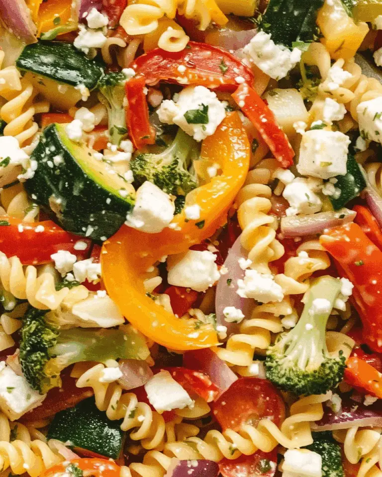Roasted Veggie Pasta with Feta