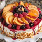 Summer Berry and Peach Cheesecake Recipe
