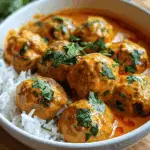 Thai Chicken Meatballs in Coconut Curry