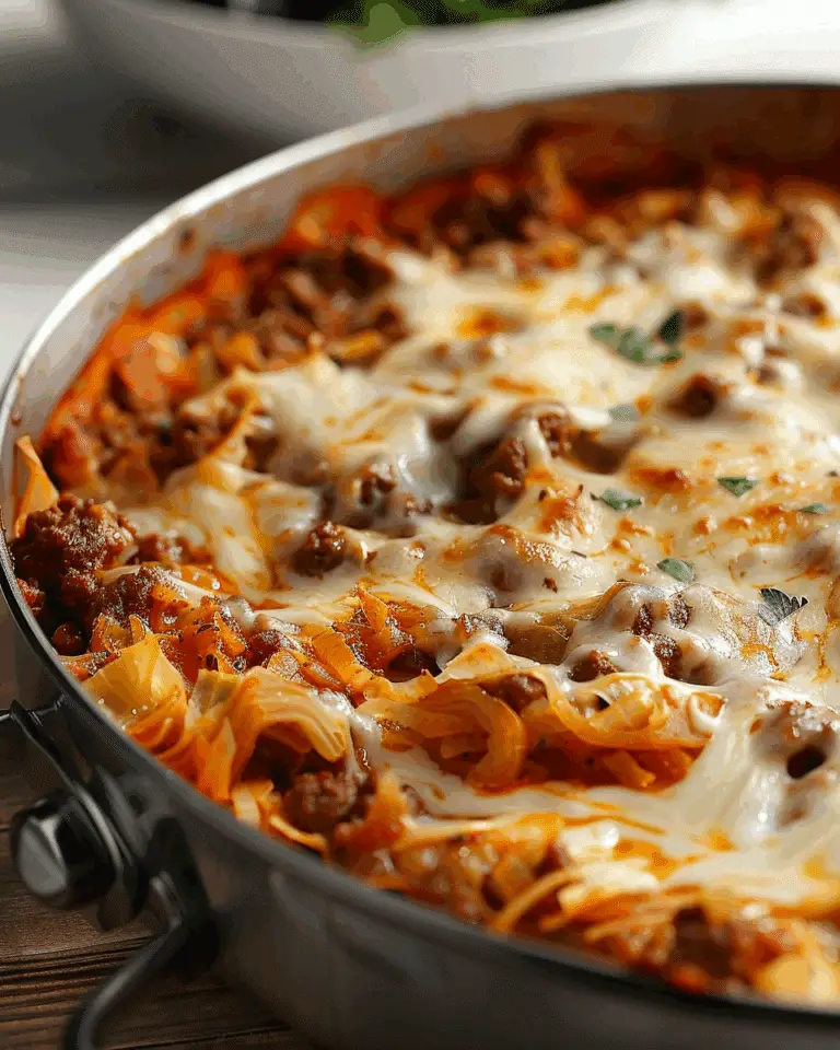 Unstuffed Ground Beef Cabbage Roll Casserole (One-Pan)