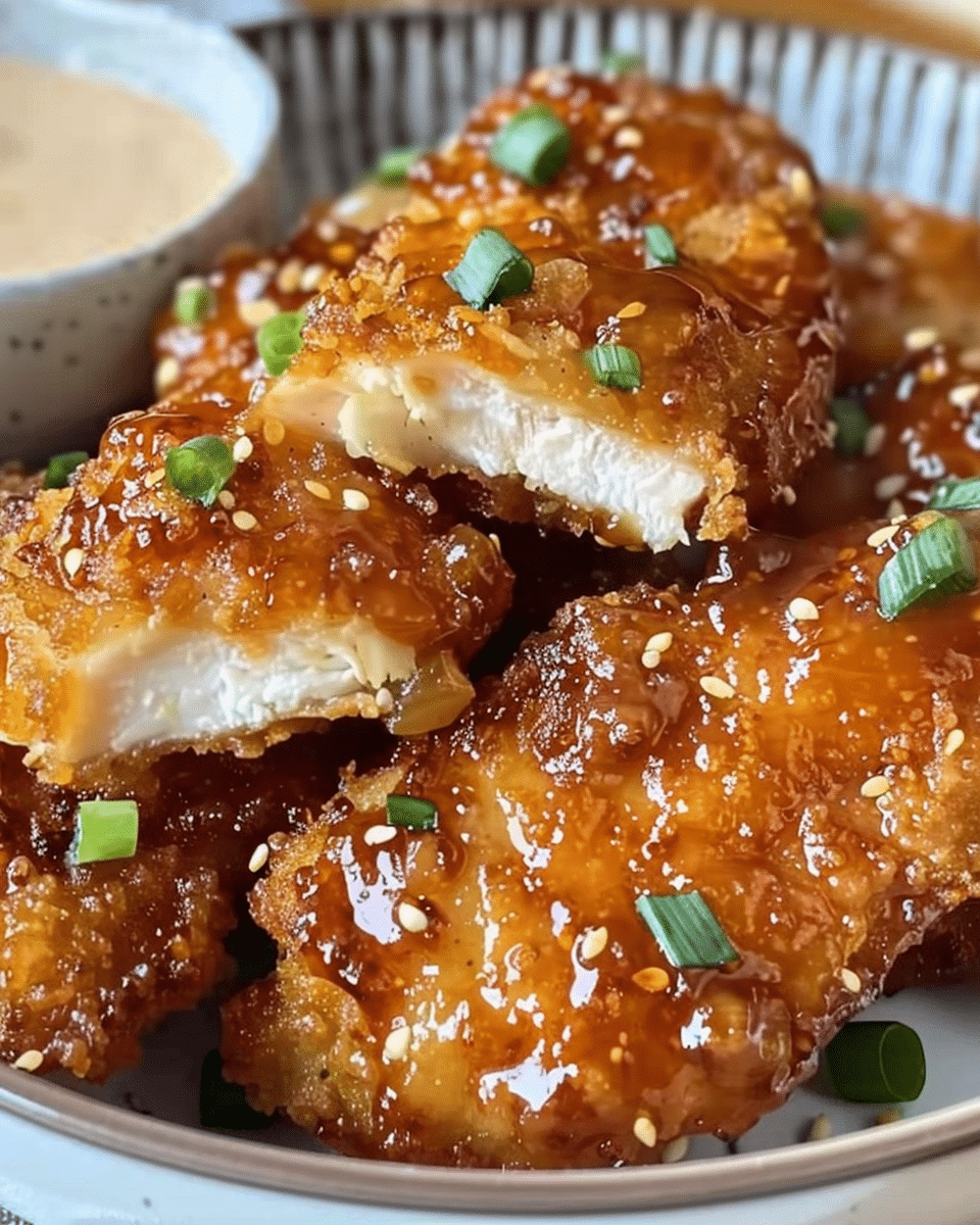 Air Fryer Honey Butter Garlic Chicken Tenders