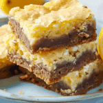 Lemon Brownies with Lemony Glaze
