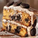 Oreo Honeybun Cake with Cinnamon Cookies n' Cream Icing