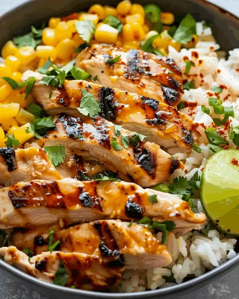 Street Corn Chicken Rice Bowl