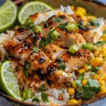 Street Corn Chicken Rice Bowl