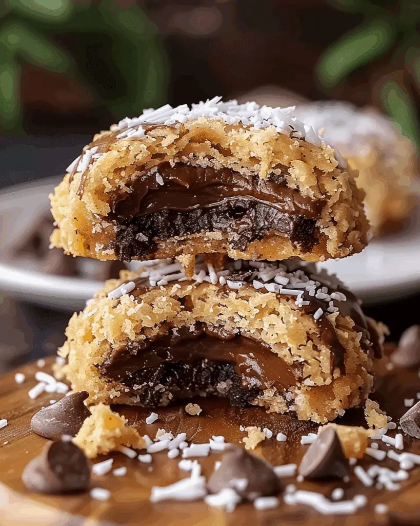 Stuffed Samoa Cookies