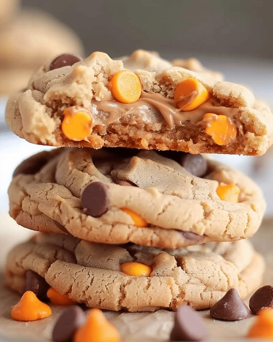 Triple Reese’s Peanut Butter Cookies