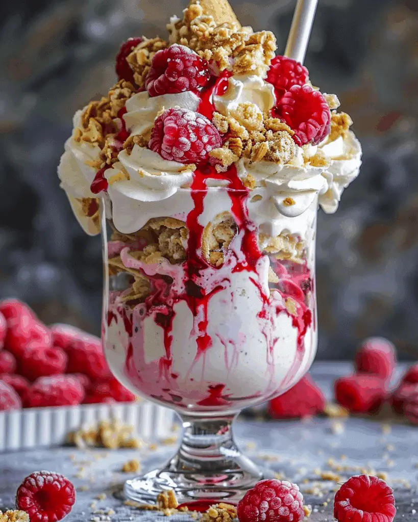 Refreshing Raspberry Cheesecake Freakshake