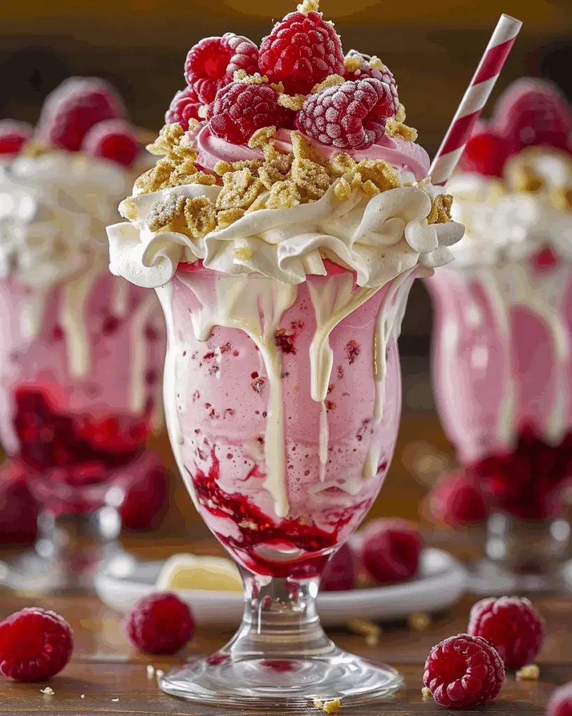 Refreshing Raspberry Cheesecake Freakshake