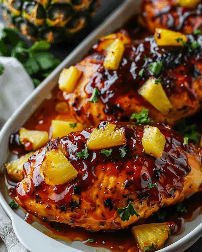 Baked Pineapple BBQ Chicken Breast
