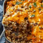 Cheesy Hamburger Rice Casserole