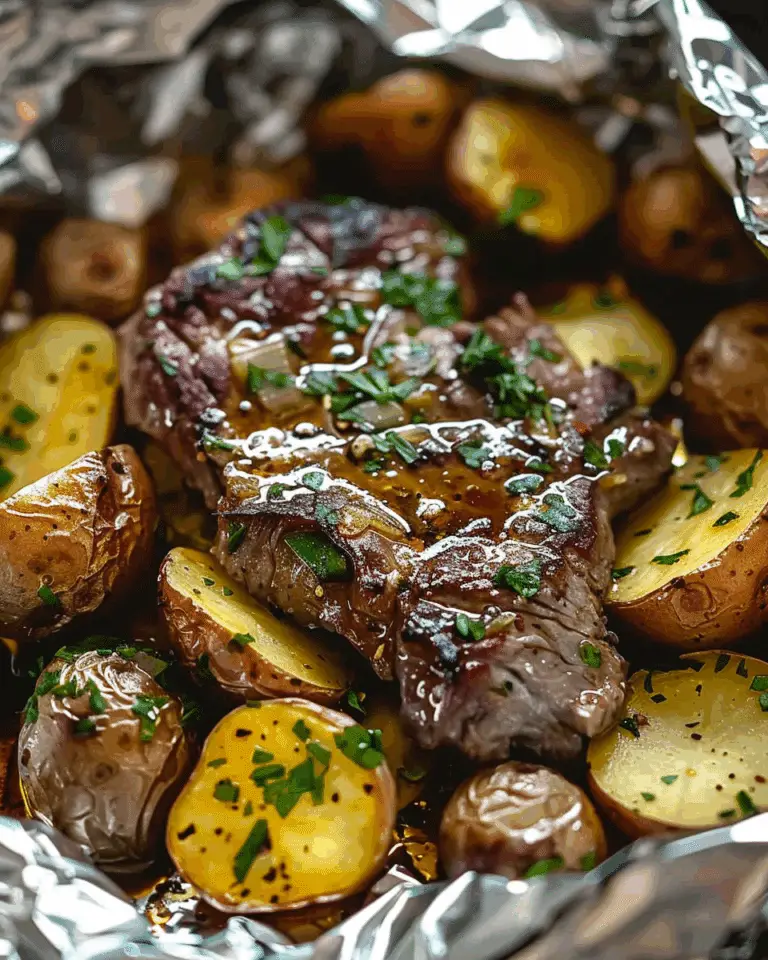Garlic Steak & Potato Foil Packets