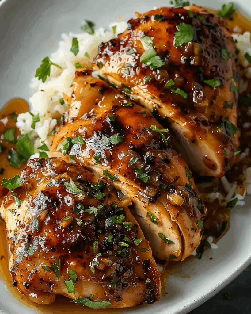 Honey Garlic Chicken Breasts