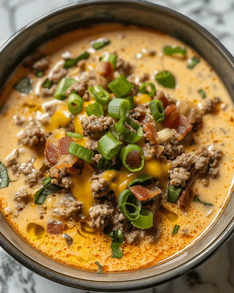 Keto Cheeseburger Soup