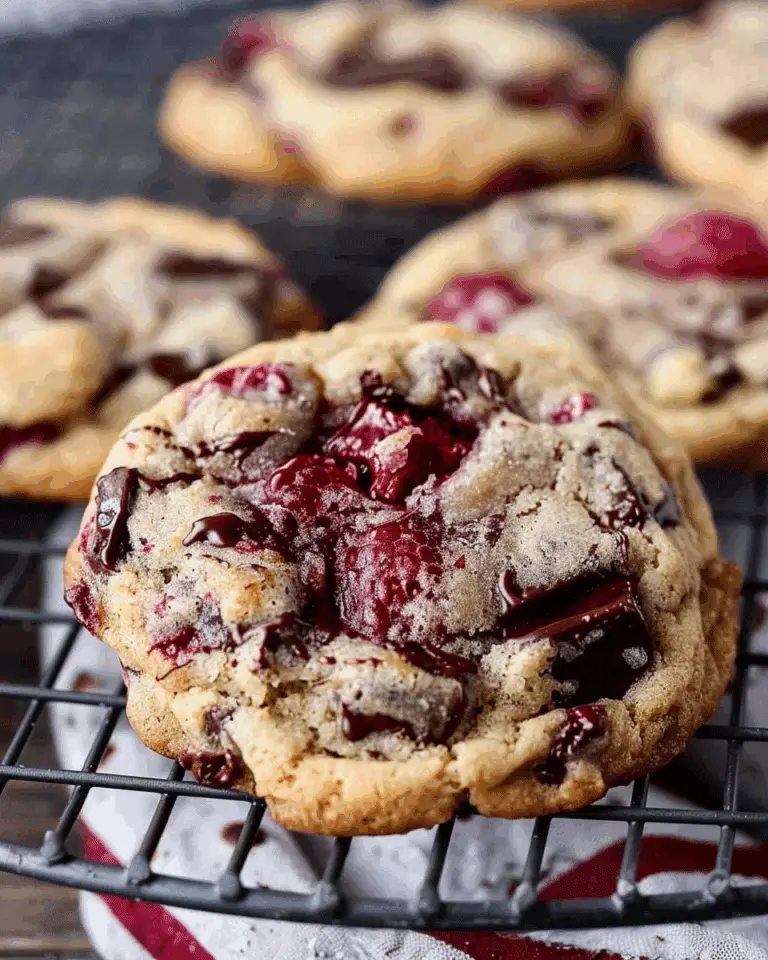 Raspberry Chocolate Chunk Cookies