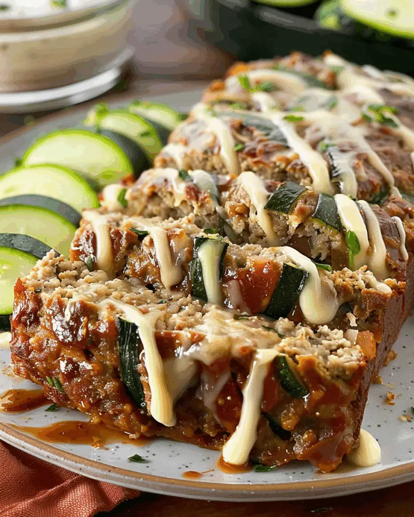 Zucchini Ranch Meatloaf Recipe