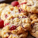 Buttery Raspberry Crumble Cookies
