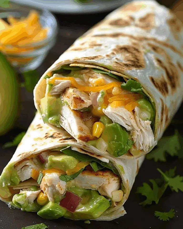 Chicken Avocado Ranch Burritos