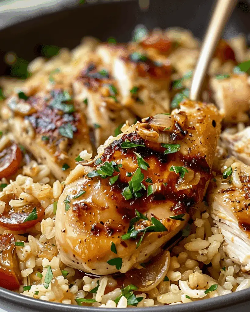 Chicken Garlic Parmesan Rice