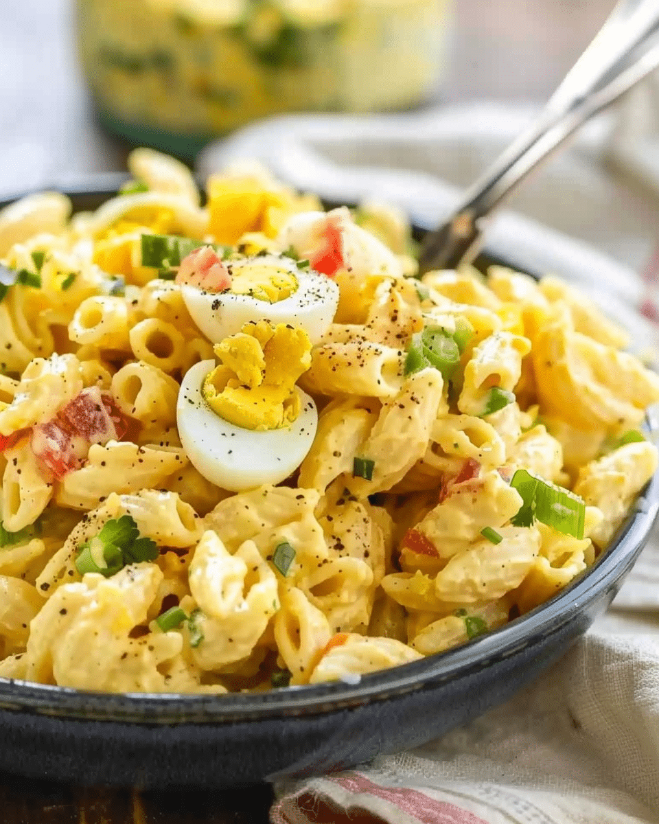 Deviled Egg Pasta Salad