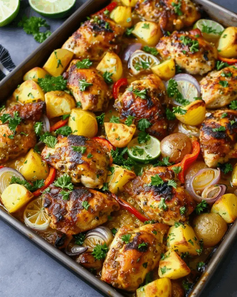 Hawaiian Chicken Sheet Pan