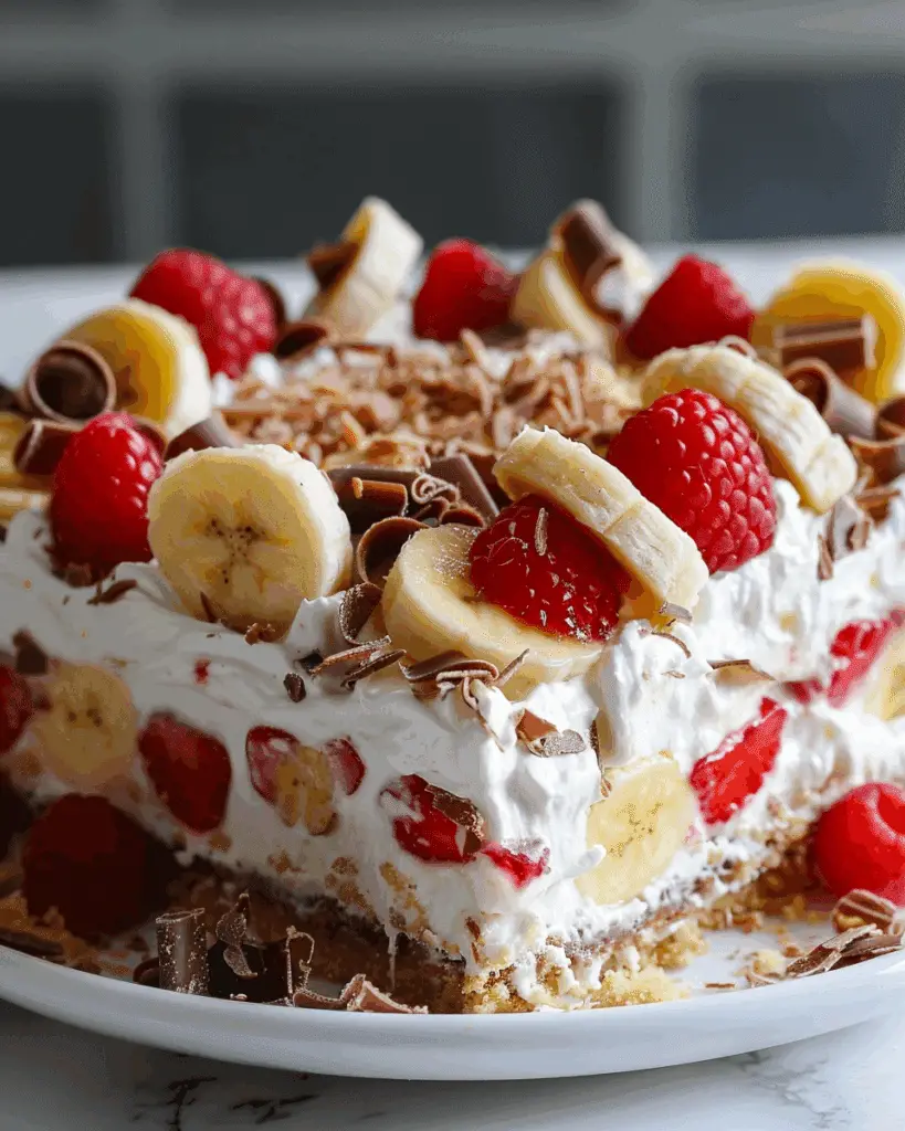 No-Bake Banana Split Cake