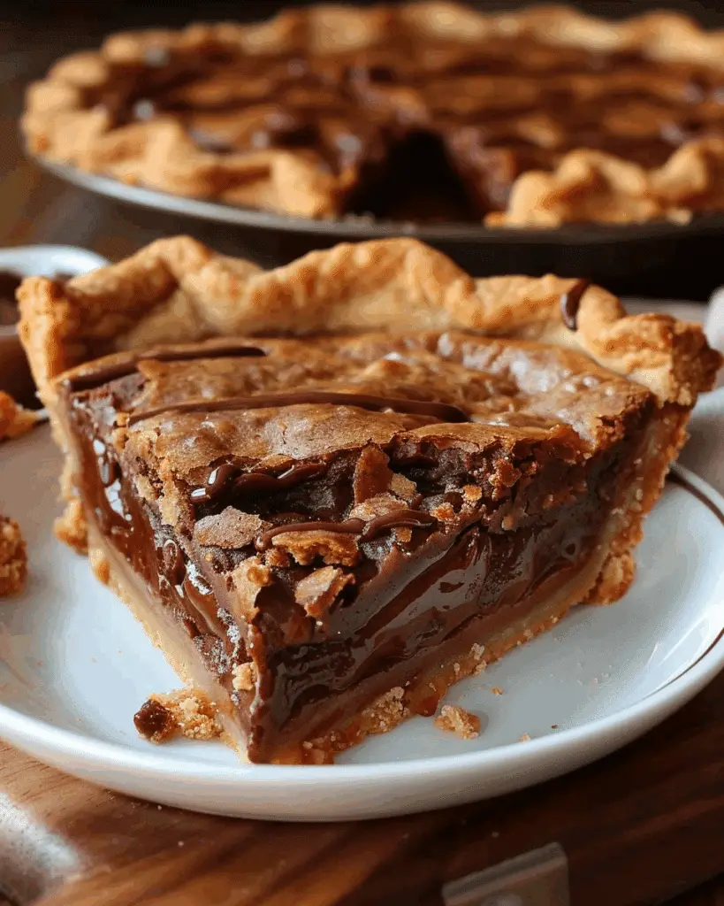 Nutella-Stuffed Cookie Pie