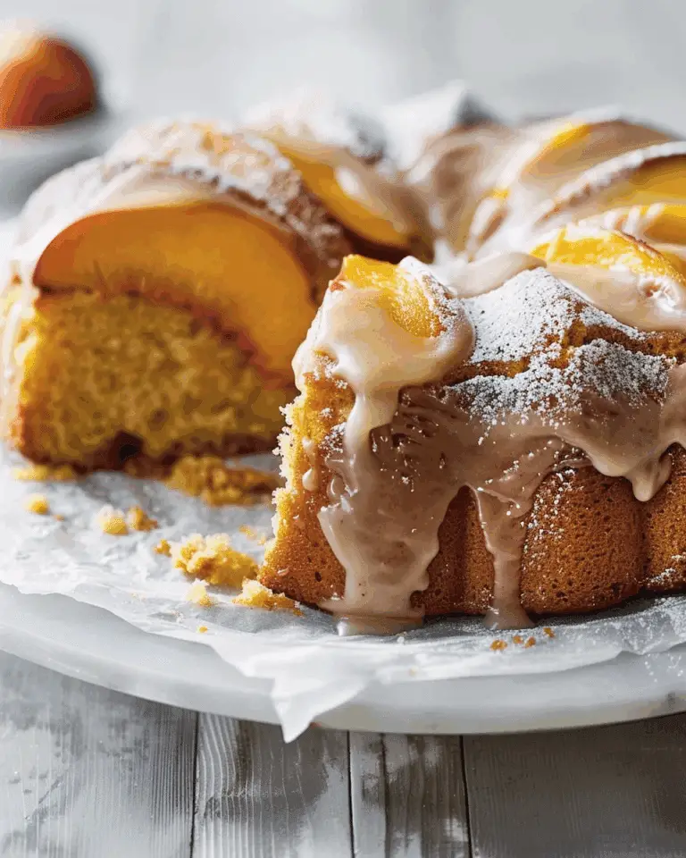 Brown Sugar Peach Cake Recipe