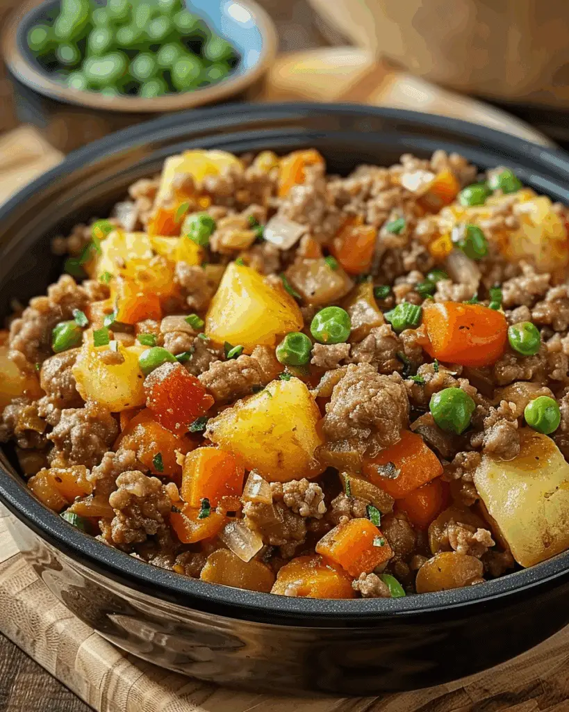 Slow Cooker Hamburger Hash