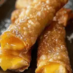 Peach Cobbler Cheesecake Egg Rolls