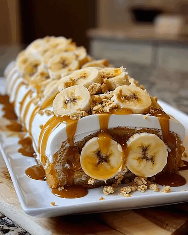 Banana Caramel Roulade