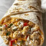 Chicken Bell Pepper Ranch Burritos