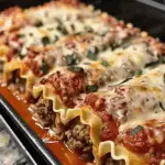 Italian Meatball Lasagna Roll-Ups