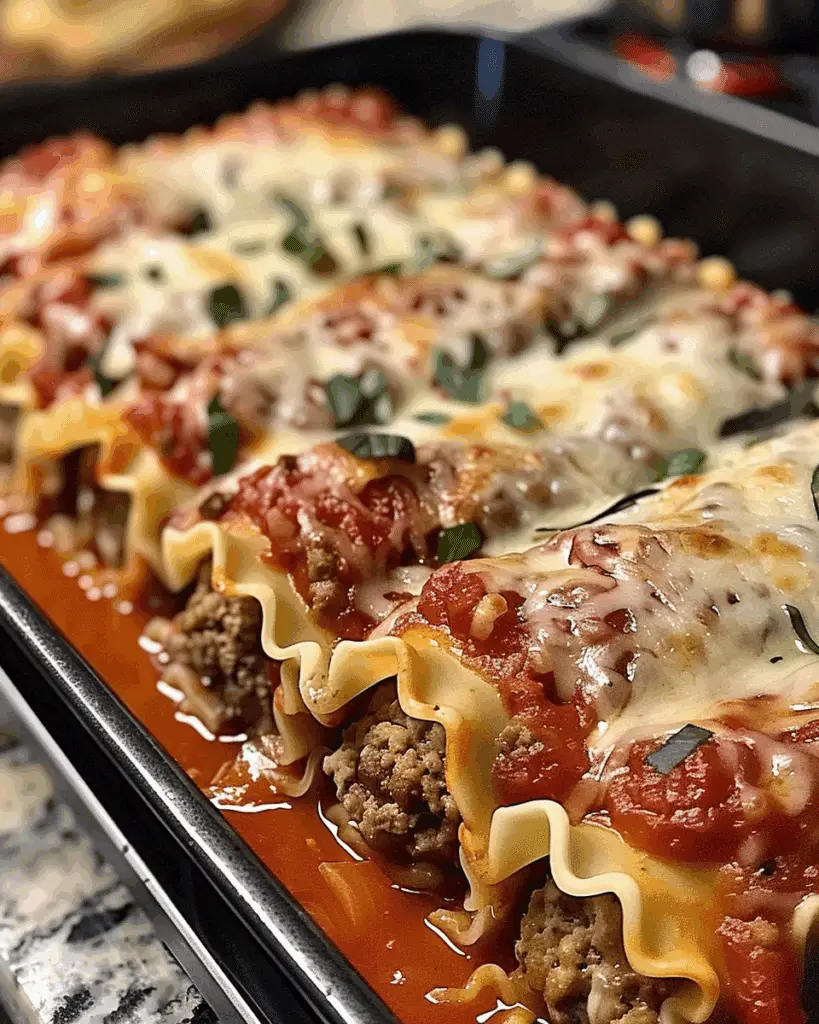 Italian Meatball Lasagna Roll-Ups