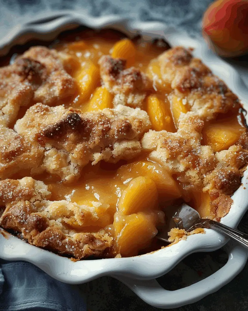 Lazy Man’s Pie Peach Cobbler