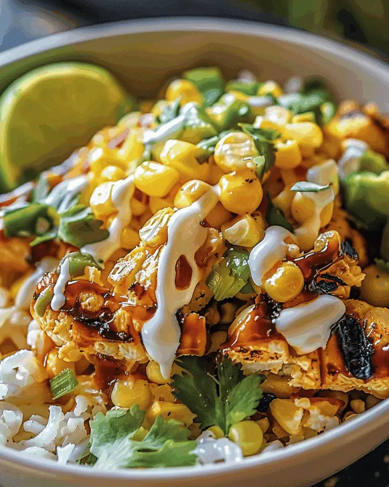 Street Corn Chicken Rice Bowl