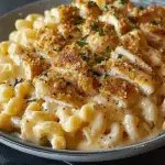 Parmesan Garlic Chicken Mac and Cheese