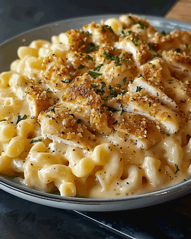 Parmesan Garlic Chicken Mac and Cheese