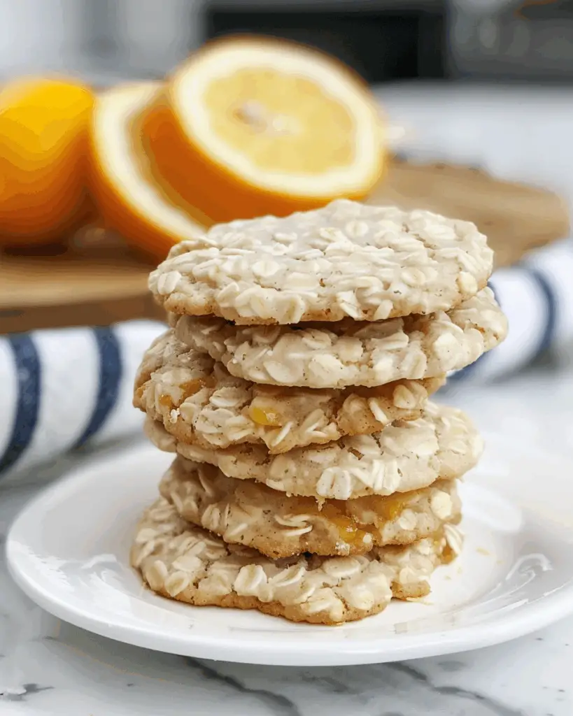 Soft Lemon Oatmeal Cookies