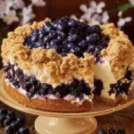 Sherry’s Blueberry Cream Cheese Crumb Cake