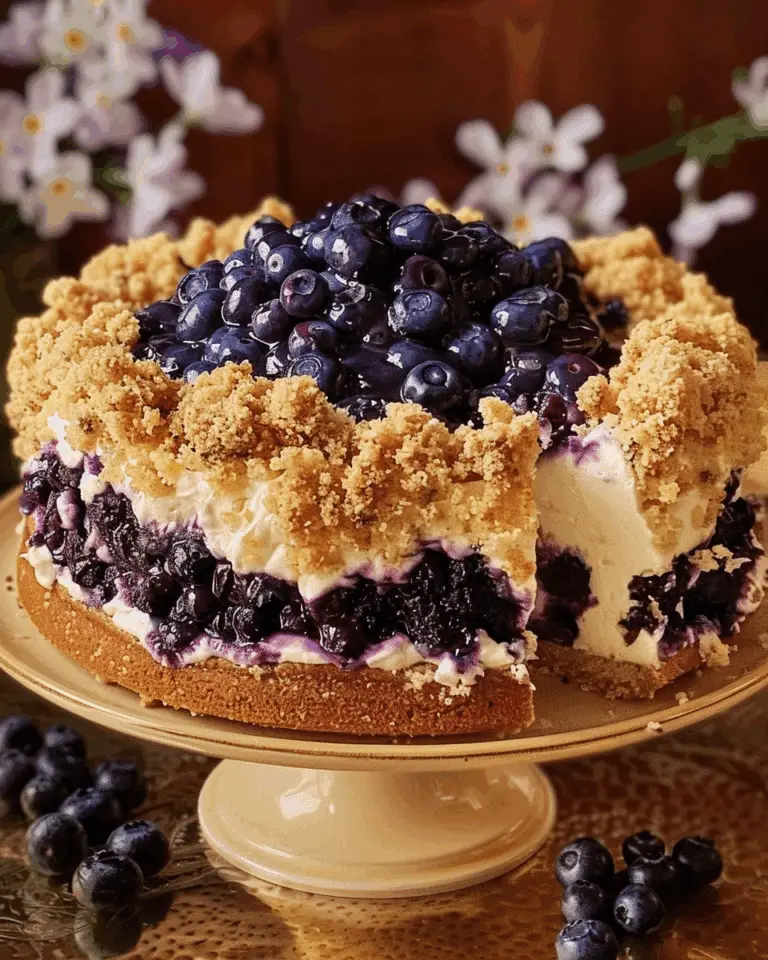 Sherry’s Blueberry Cream Cheese Crumb Cake